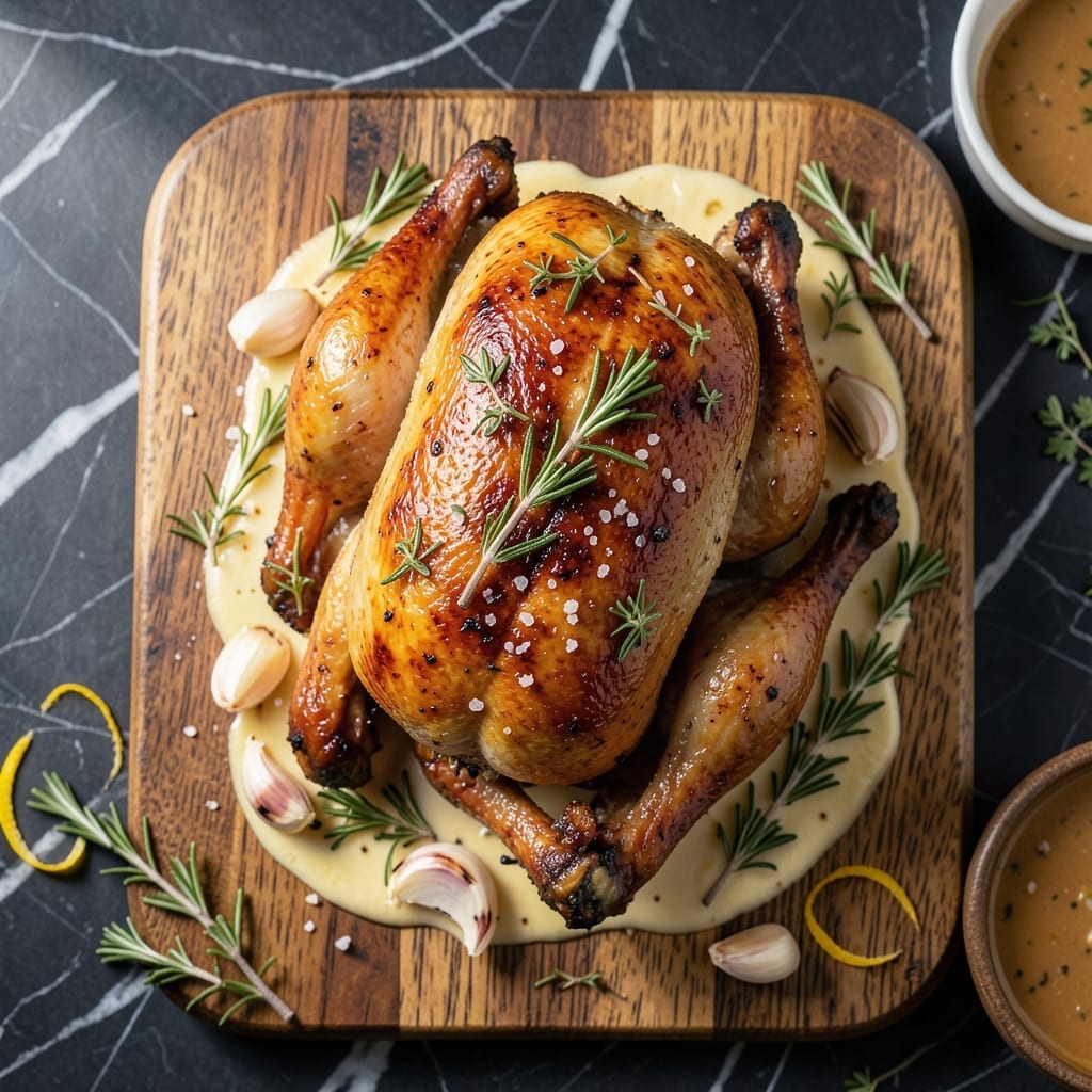 Roast Chicken Recipe: Herbed Crispy Skin and Juicy Meat Roast Chicken Recipe: Herbed Crispy Skin and Juicy Meat