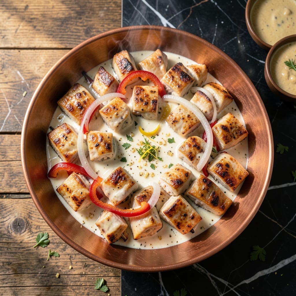 Malai Chicken Kebab Recipe: Creamy Yogurt-Marinated Skewers
