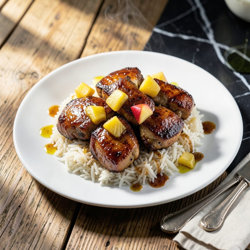 Pineapple Chicken Over Rice Recipe: Tropical Sweetness Meets Savory Bites