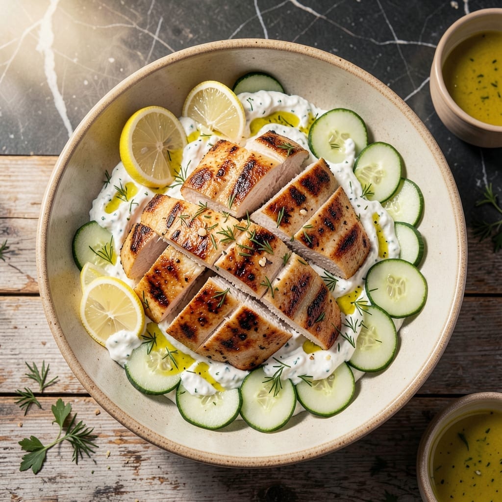 Tzatziki Chicken Salad Recipe: Mediterranean Freshness in Every Bite
