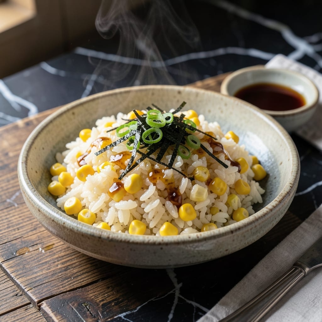 Japanese Corn Rice Recipe: Sweet and Savory Comfort in a Bowl Japanese Corn Rice Recipe: Sweet and Savory Comfort in a Bowl