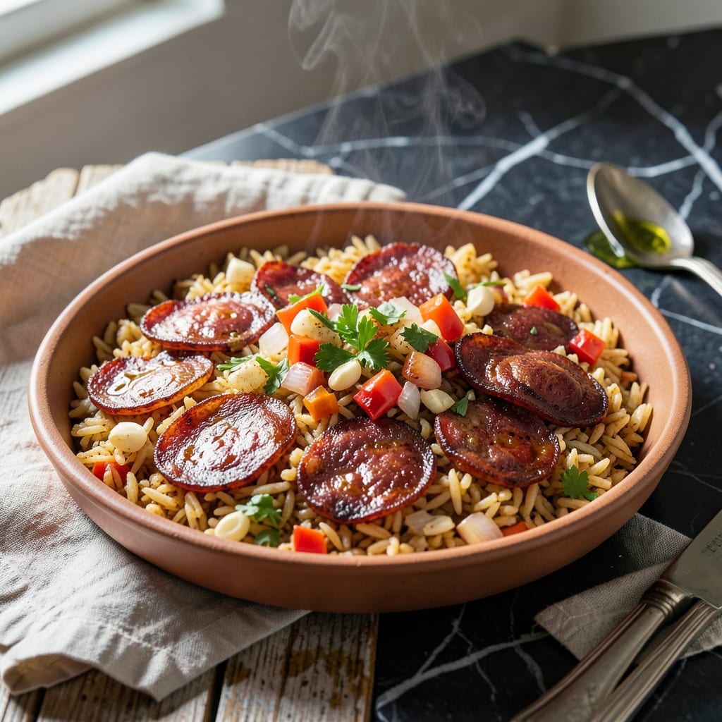Spanish Rice Chorizo Recipe: Smoky Paprika-Infused One-Pan Meal Spanish Rice Chorizo Recipe: Smoky Paprika-Infused One-Pan Meal