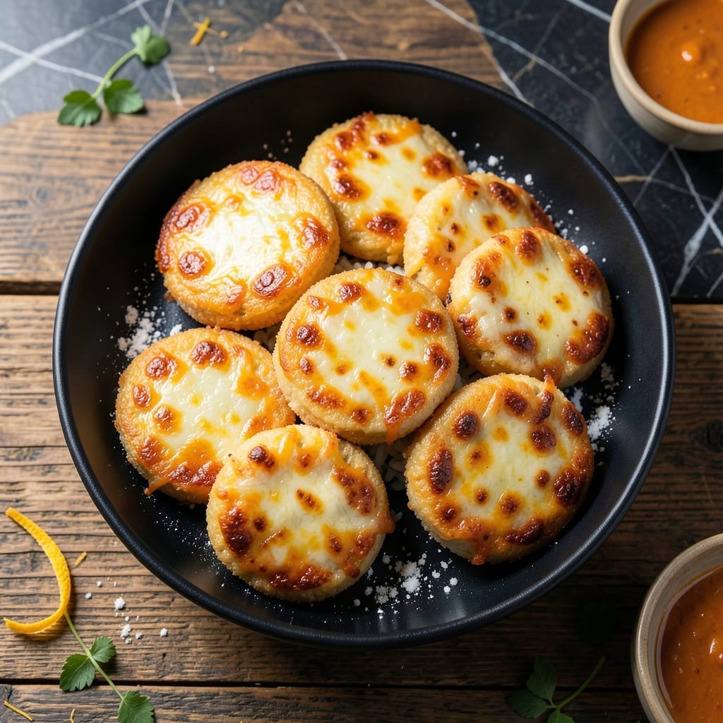 Cheese Rice Cakes Recipe: Crispy Edges and Gooey Centers
