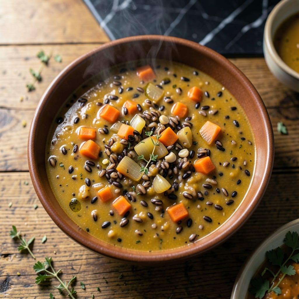 Pumpkin Wild Rice Soup Recipe: Earthy Sweetness With Toasted Nutty Grains Pumpkin Wild Rice Soup Recipe: Earthy Sweetness With Toasted Nutty Grains