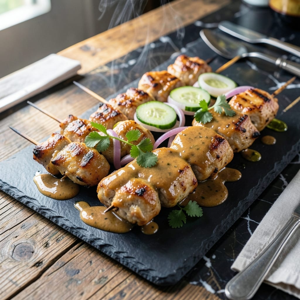 Authentic Chicken Satay Recipe: Skewered Thai Street Food Magic