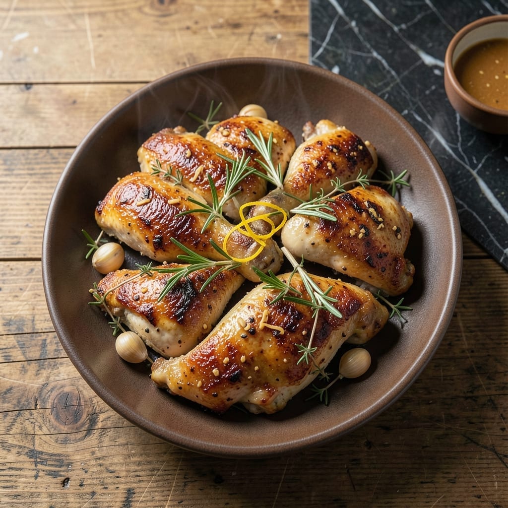 Garlic Chicken Thighs Recipe: Crispy Skin with Herb-Infused Juiciness