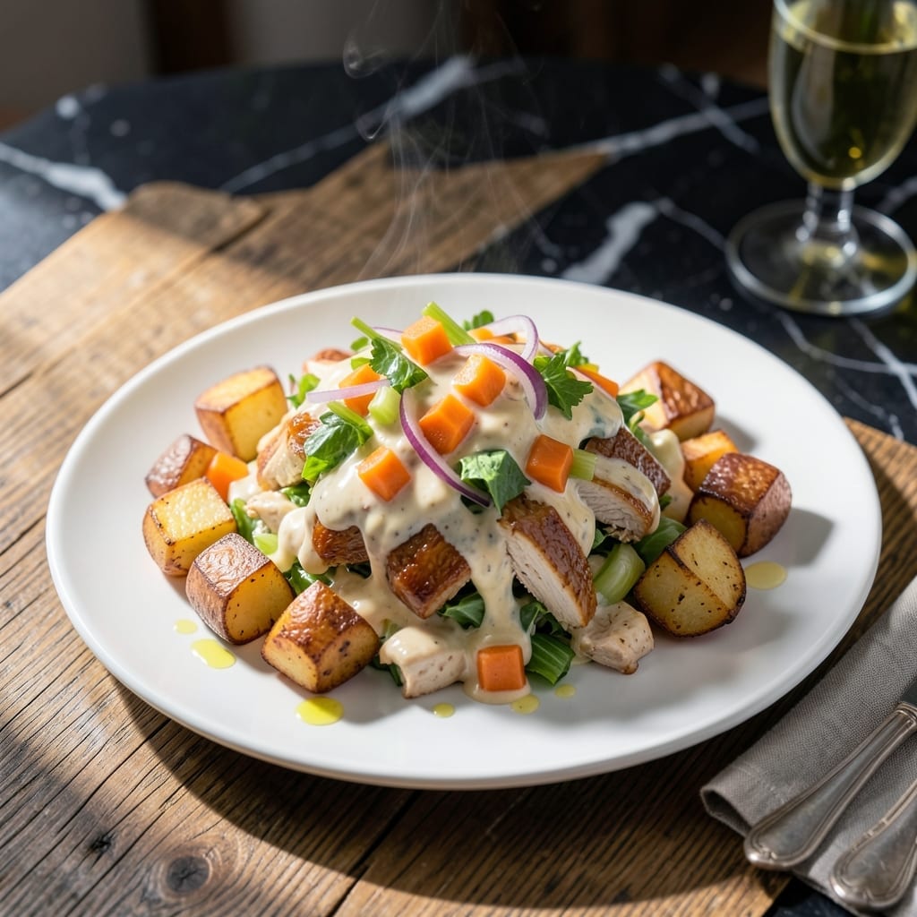 Chicken Dalad Recipe: Filipino-Style Chicken and Potato Salad Chicken Dalad Recipe: Filipino-Style Chicken and Potato Salad