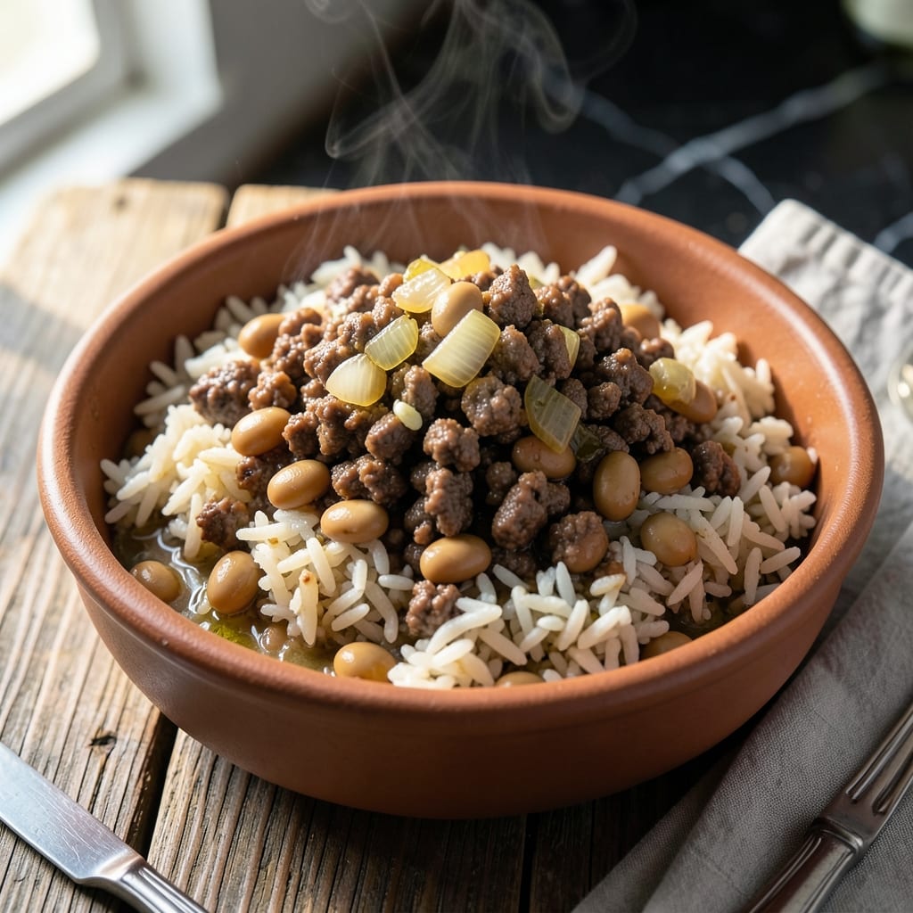Ground Beef Rice and Beans Recipe: Slow-Simmered Savory Harmony