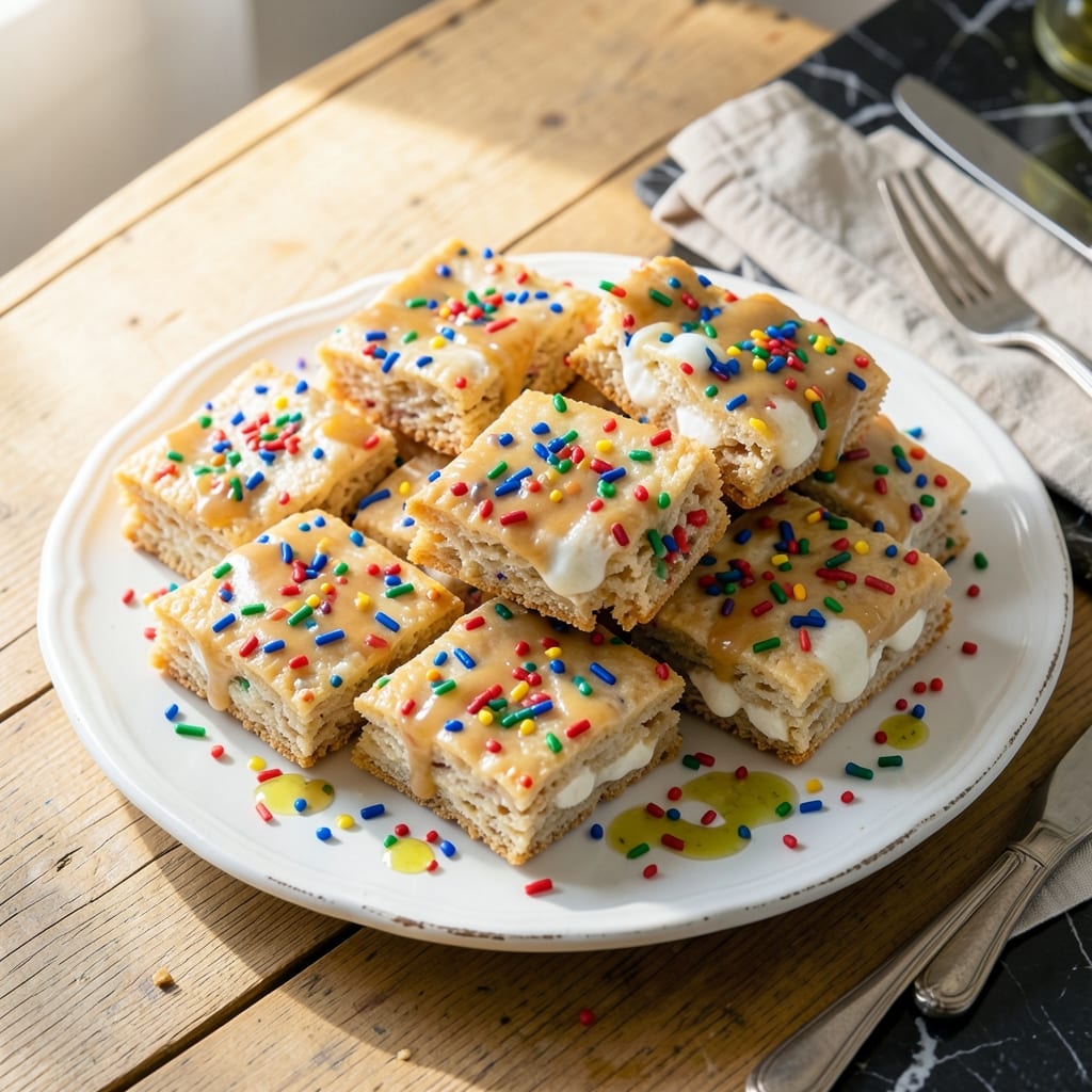 Funfetti Rice Krispie Treats Recipe: Rainbow Sprinkle Crunch Funfetti Rice Krispie Treats Recipe: Rainbow Sprinkle Crunch