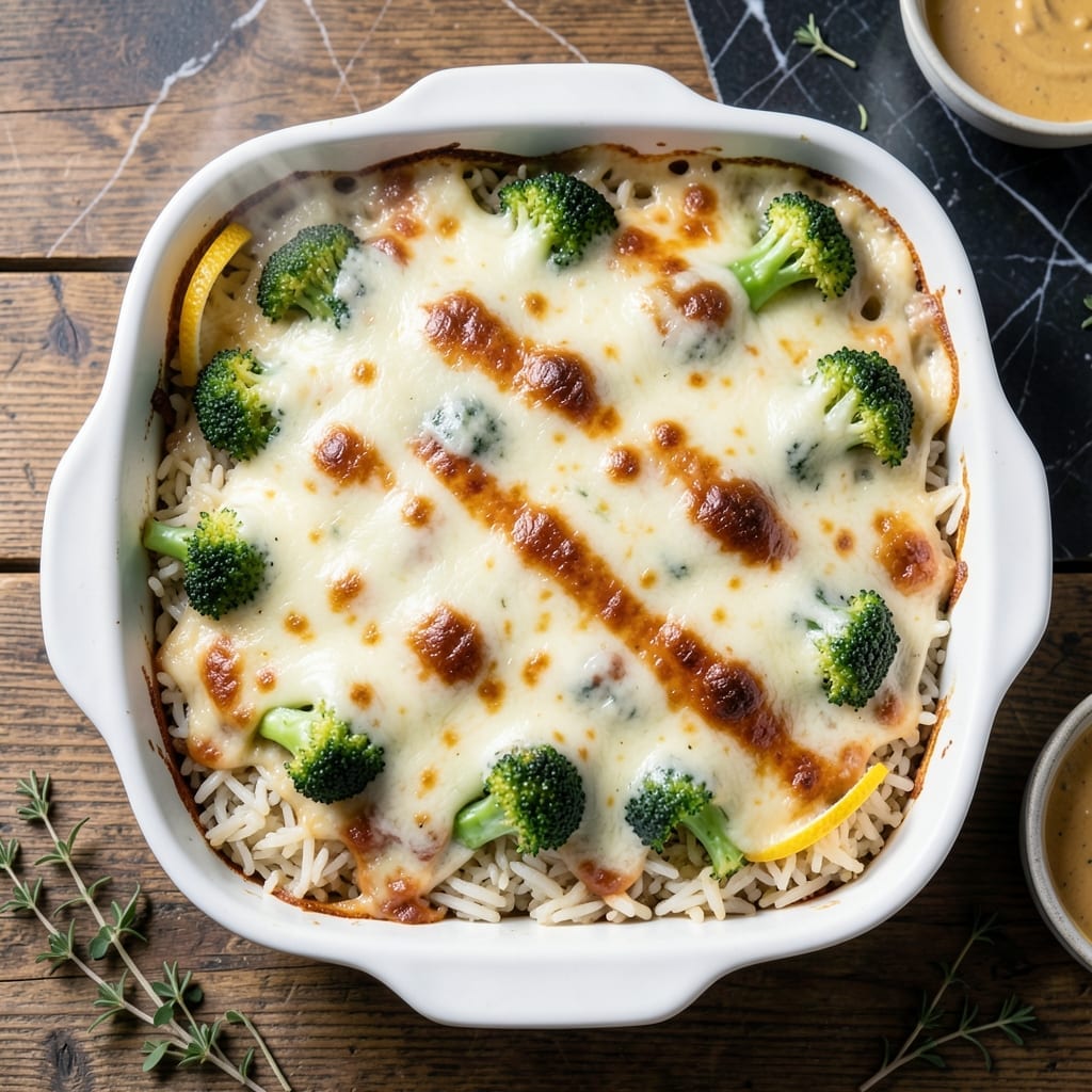 Broccoli Cheese Rice Casserole Recipe Velveeta: Ultra Creamy Baked Comfort