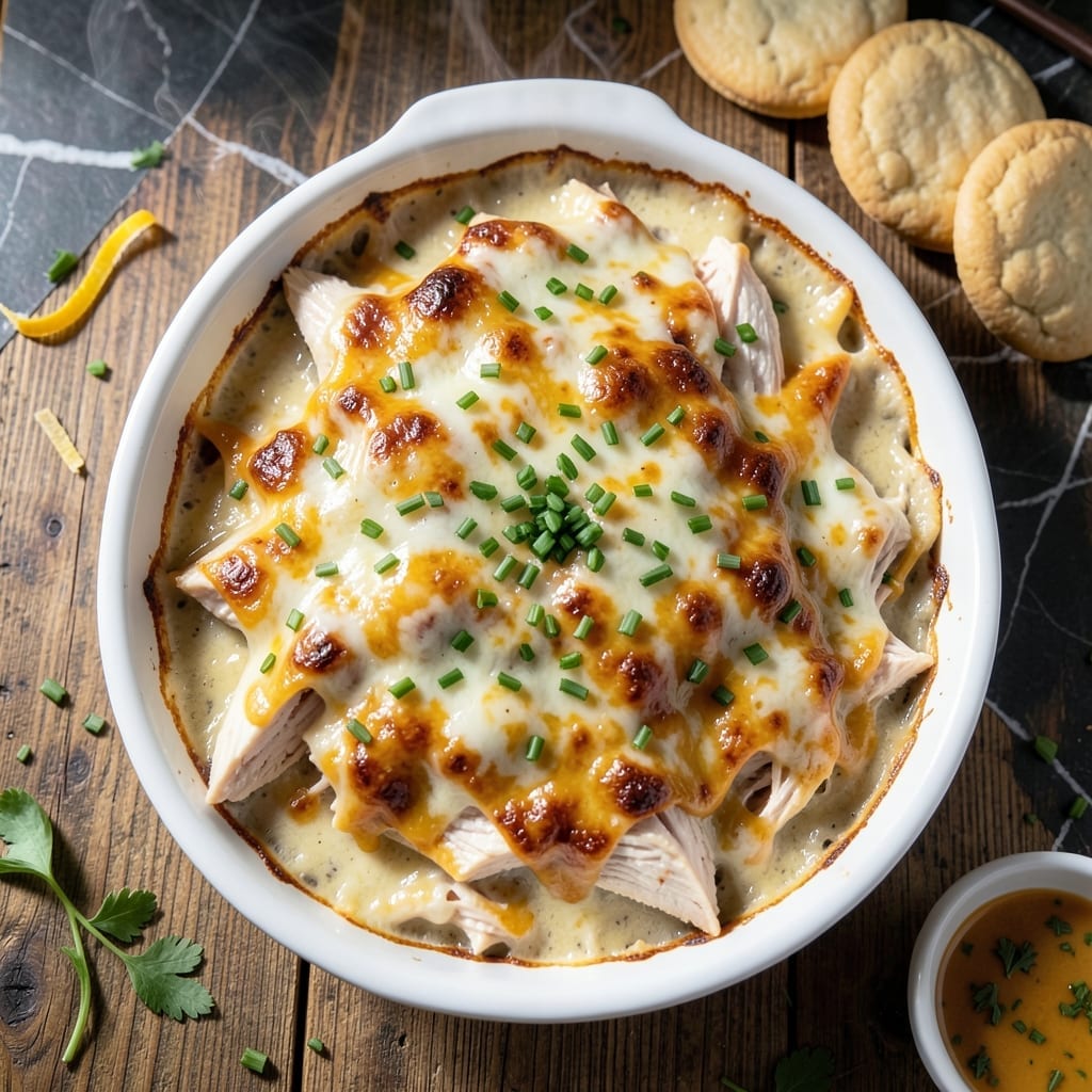 Chicken Ranch Casserole Recipe: Creamy Herb Layers with Ritz Cracker Crunch