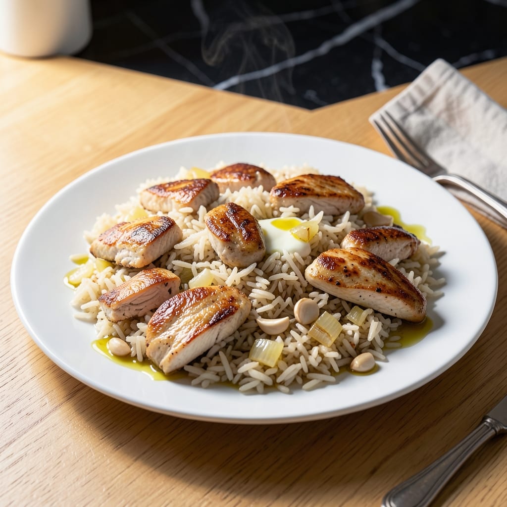 Chicken Flavored Rice Pilaf Recipe: Fragrant Herbs and Golden Grains