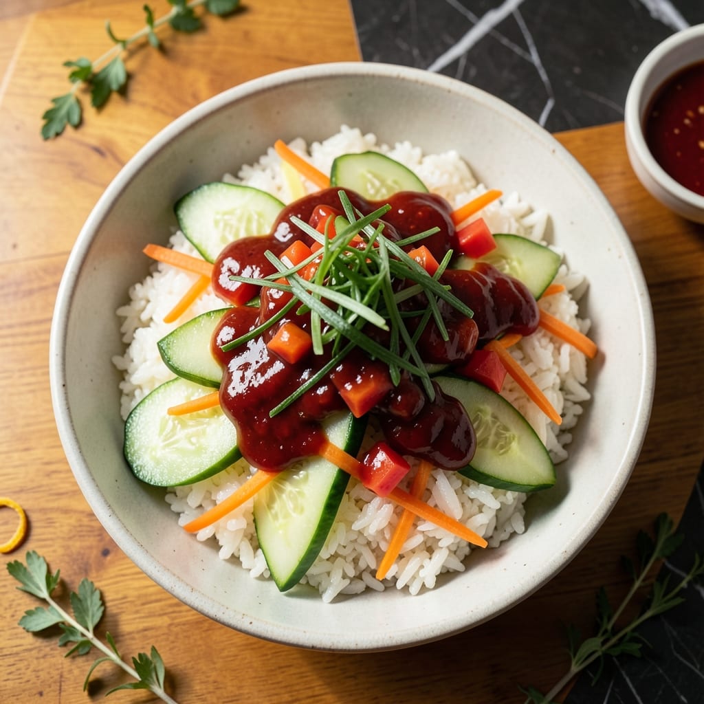 Korean Rice Salad Recipe: Bright Veggies and Tangy Gochujang Dressing Korean Rice Salad Recipe: Bright Veggies and Tangy Gochujang Dressing