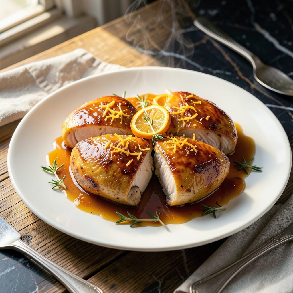 Chicken L'Orange Recipe: Sweet Citrus Glaze With Tender Chicken Chicken L'Orange Recipe: Sweet Citrus Glaze With Tender Chicken
