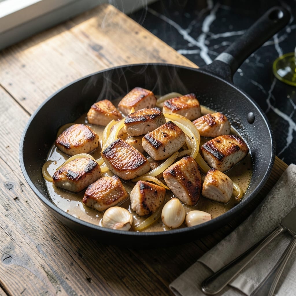 Chunky Chicken Recipe: Hearty Bites in Savory Sauce