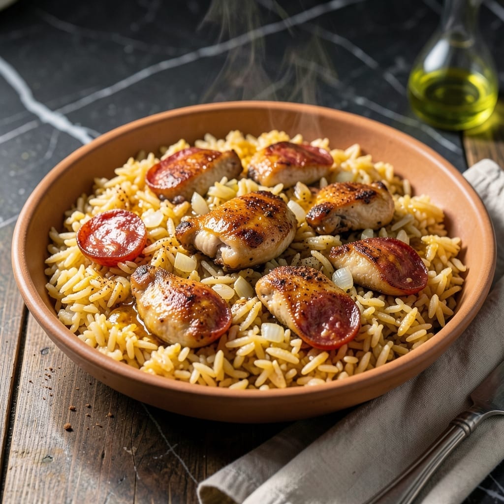 Rice Valenciana Recipe: Festive Saffron and Chicken One-Pan Feast