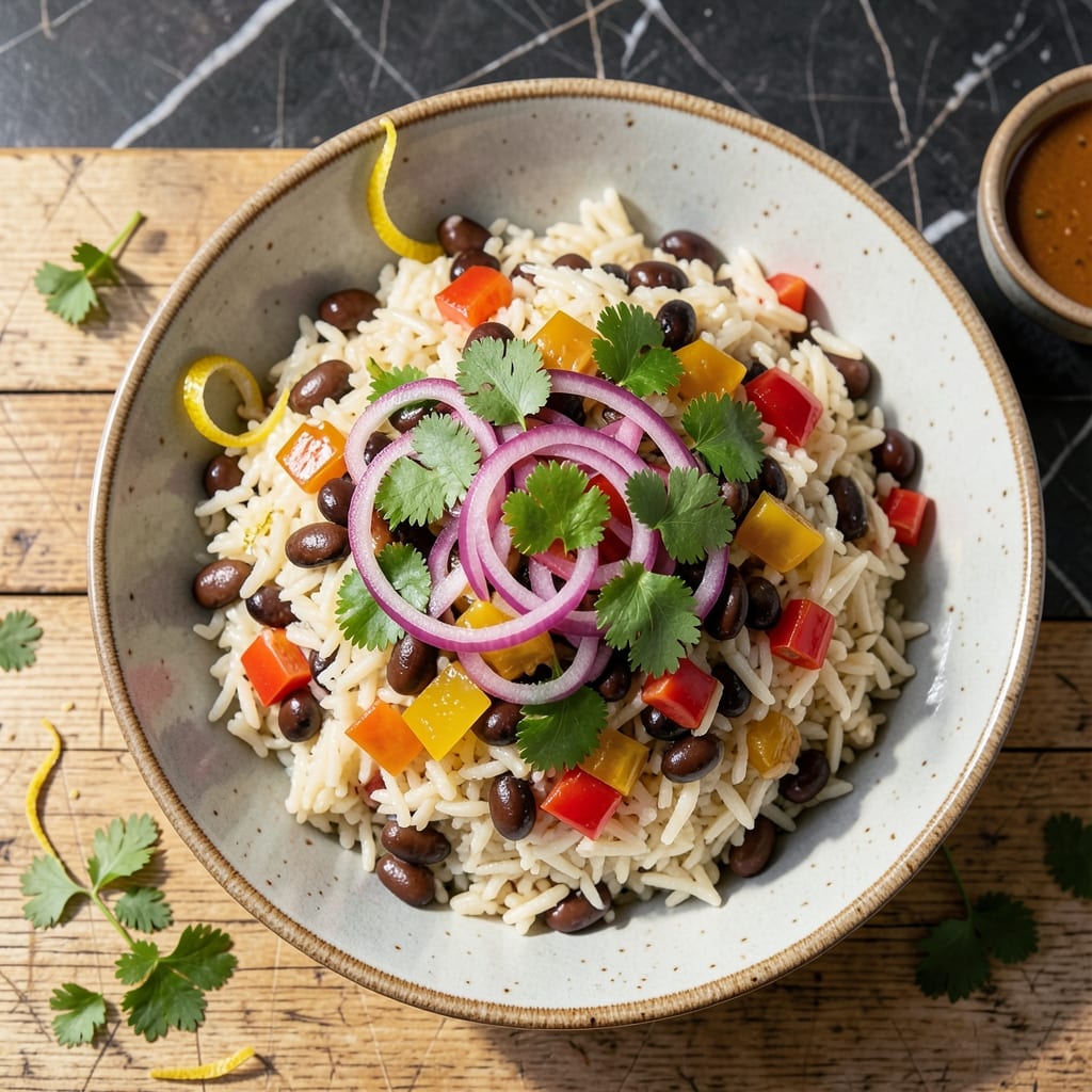 Fiesta Rice Salad Recipe: Zesty Lime and Black Bean Fiesta Fiesta Rice Salad Recipe: Zesty Lime and Black Bean Fiesta