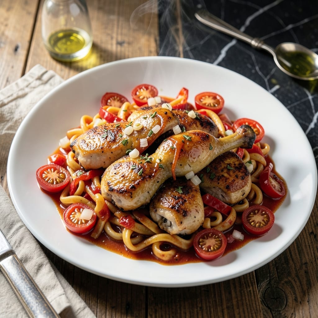 Chicken Etti Recipe: Nigerian-Style Pasta and Chicken Delight Chicken Etti Recipe: Nigerian-Style Pasta and Chicken Delight