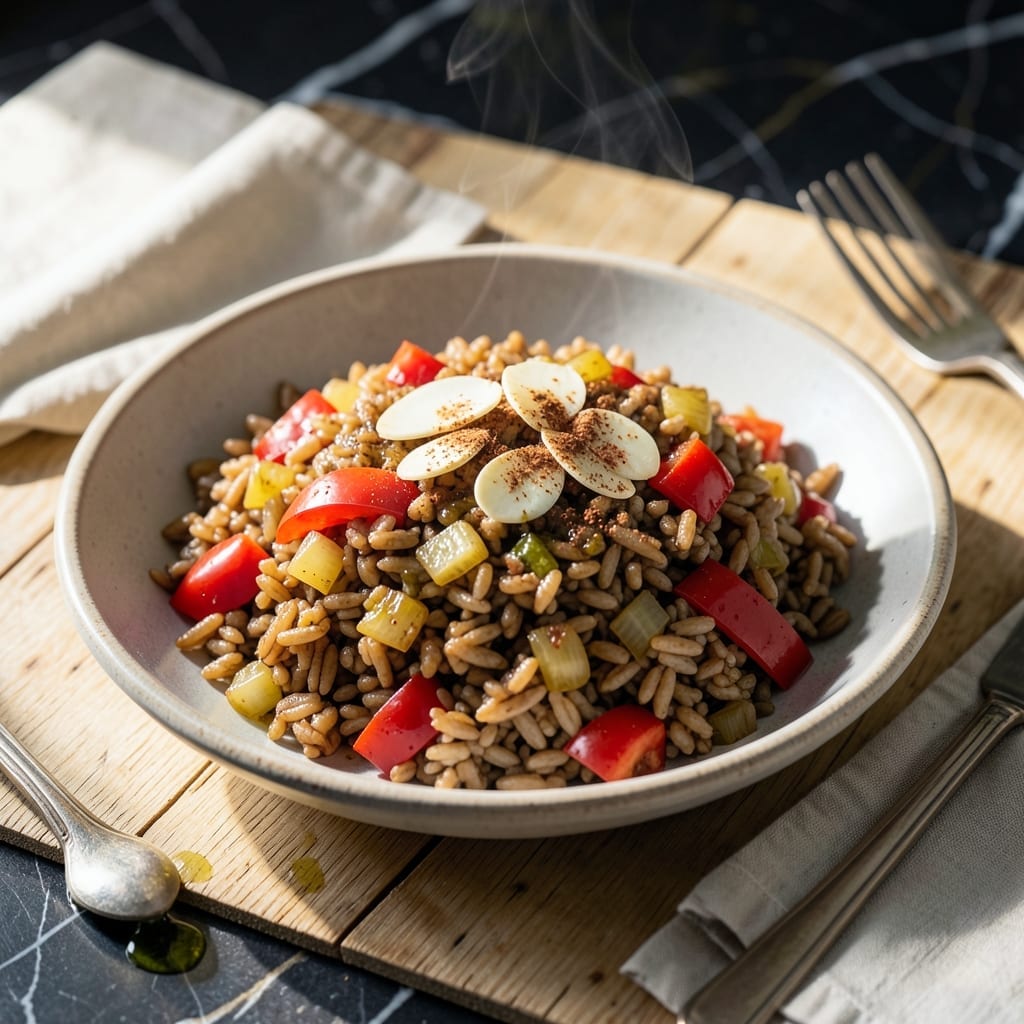 Healthy Spanish Brown Rice Recipe: Smoky Paprika and Herb Infusion Healthy Spanish Brown Rice Recipe: Smoky Paprika and Herb Infusion