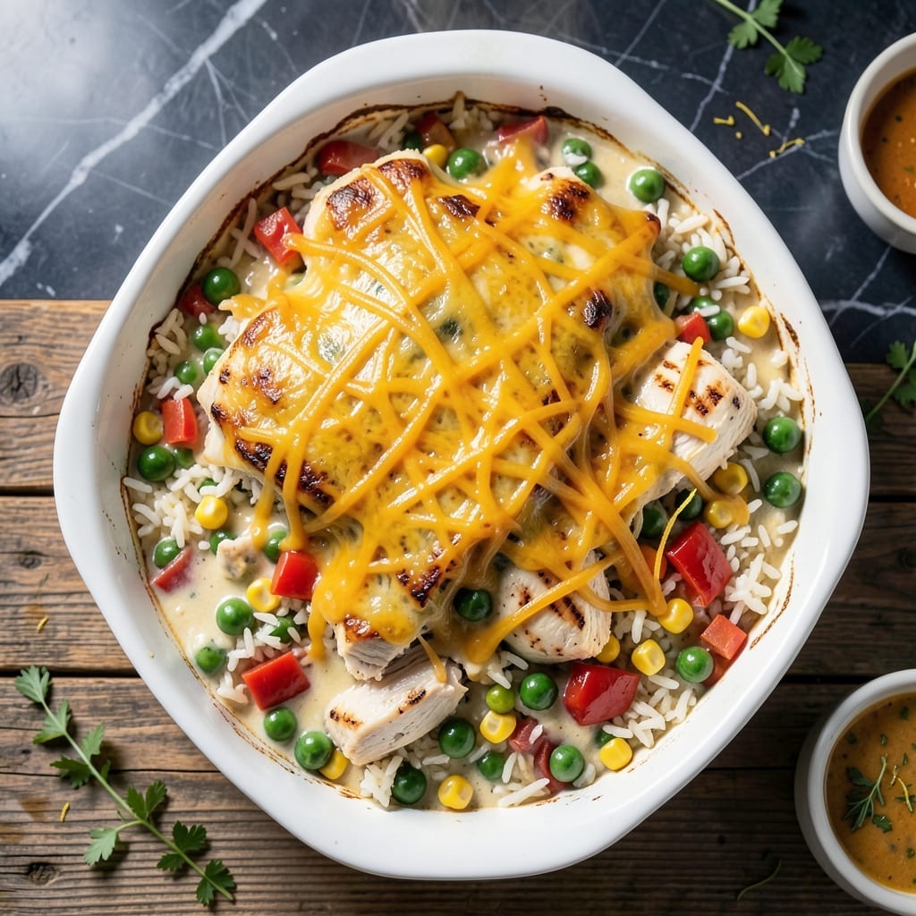 Recipe For Leftover Chicken And Rice Casserole: Creamy Baked Comfort With Crispy Topping Recipe For Leftover Chicken And Rice Casserole: Creamy Baked Comfort With Crispy Topping