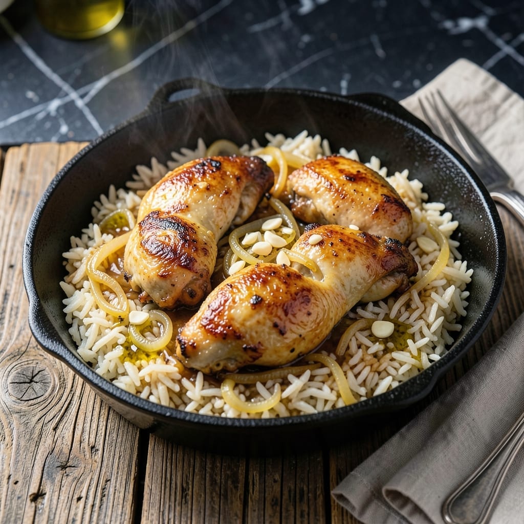 One Pan No Peek Chicken and Rice Recipe: Hands-Off Weeknight Magic