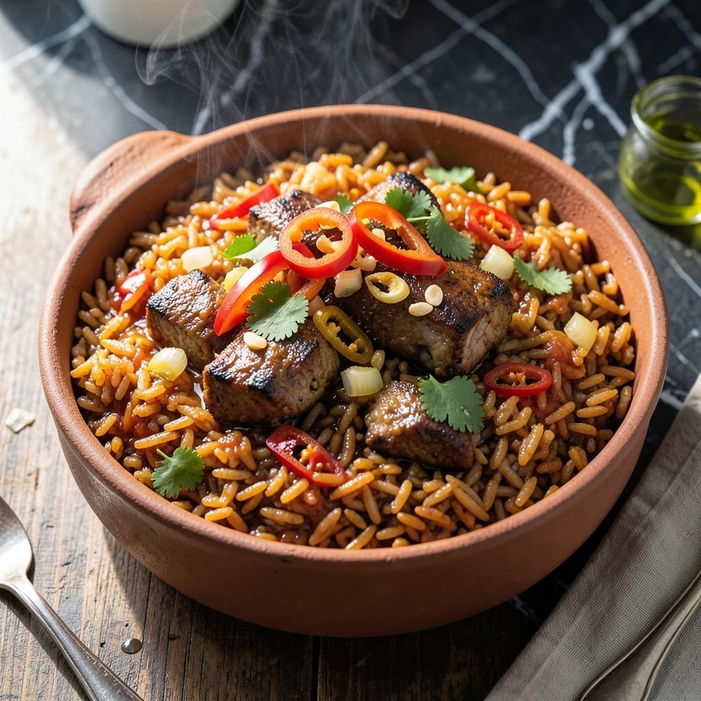 Igbo Jollof Rice Recipe: West African Spice-Infused One-Pot Delight