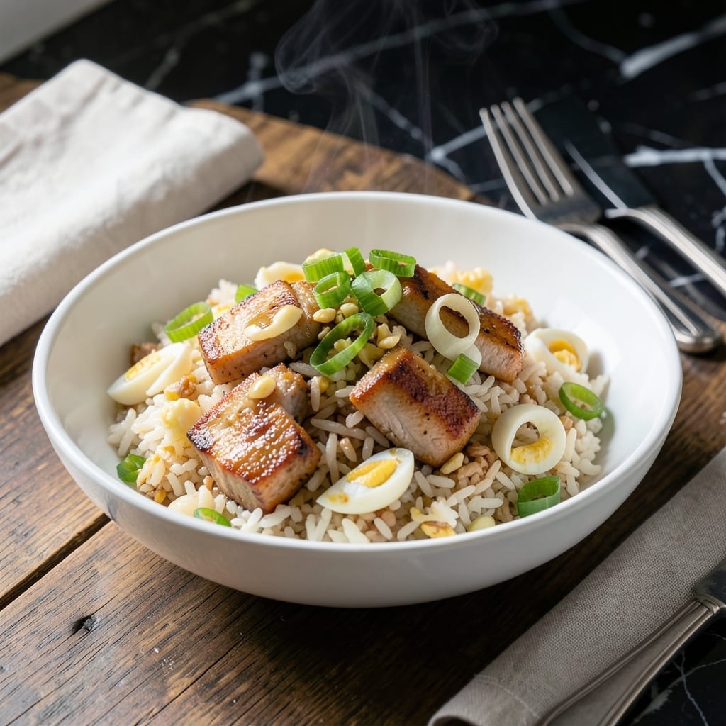 Classic Pork Fried Rice Recipe: Wok-Charred Bites with Scrambled Eggs Classic Pork Fried Rice Recipe: Wok-Charred Bites with Scrambled Eggs