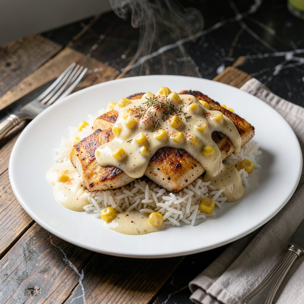 Cream Corn Chicken Rice Recipe: Velvety Sweetness With Savory Bites