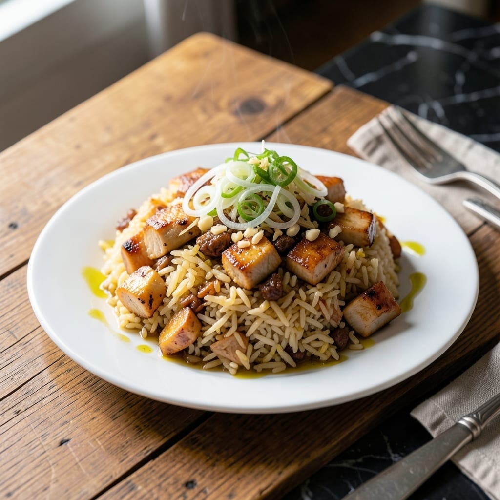 Cantonese Salted Fish Chicken Fried Rice Recipe: Wok-Tossed Umami with Scallion Aroma