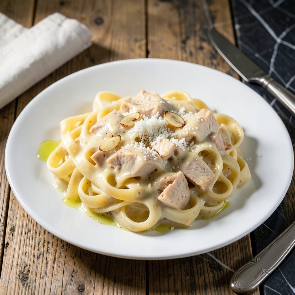 Canned Chicken Alfredo Recipe: Quick Weeknight Creamy Pasta Canned Chicken Alfredo Recipe: Quick Weeknight Creamy Pasta