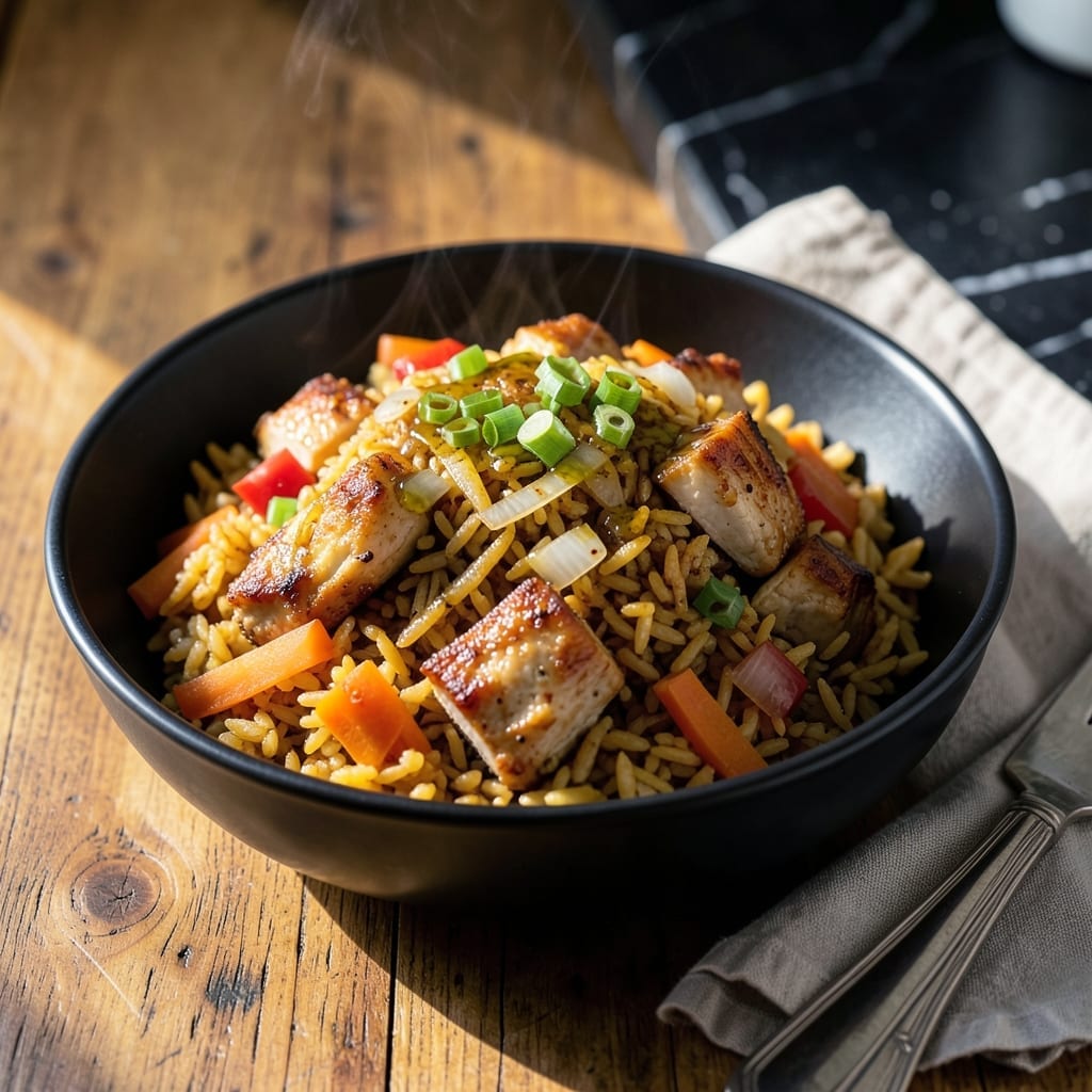 Ghana Papaye Fried Rice Recipe: West African Spiced Wok Delight