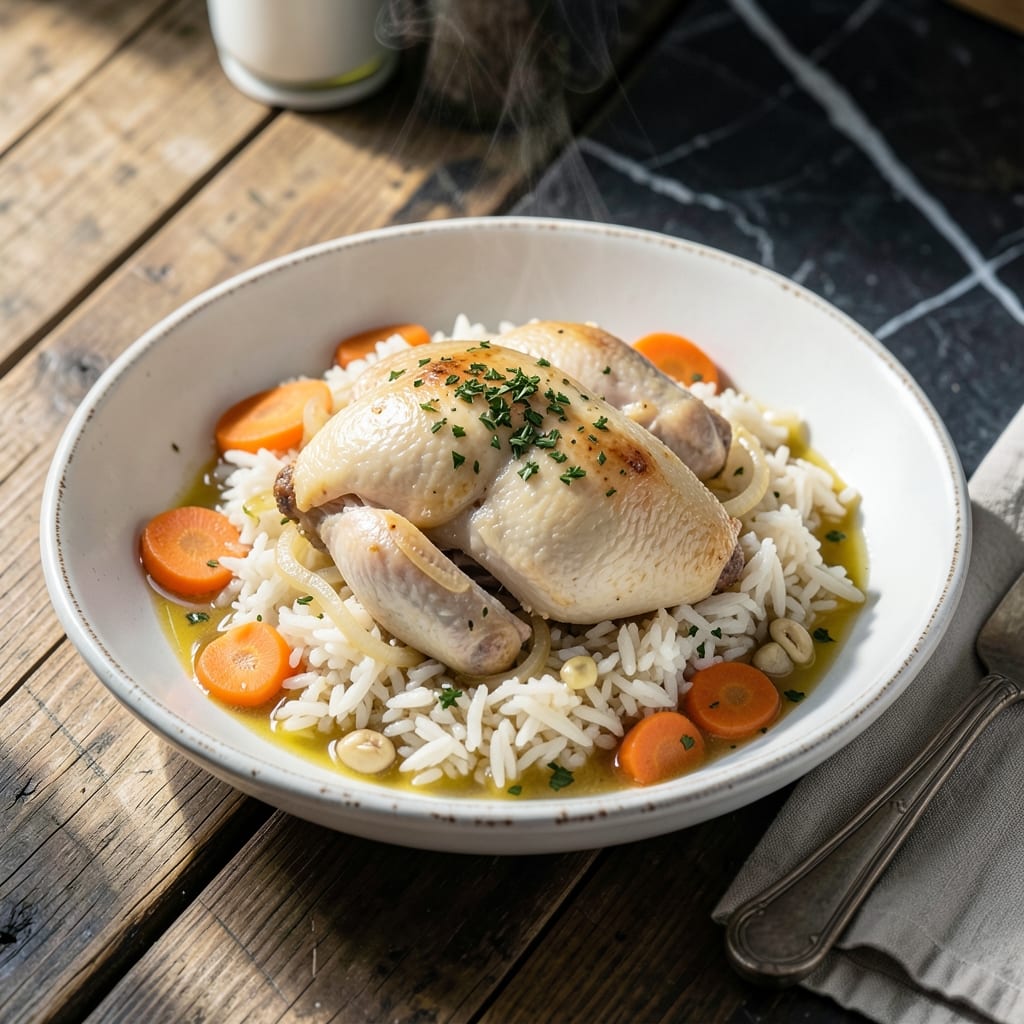 Boiled Chicken and Rice Recipe Soul Food: Grandma's Sunday Supper Classic