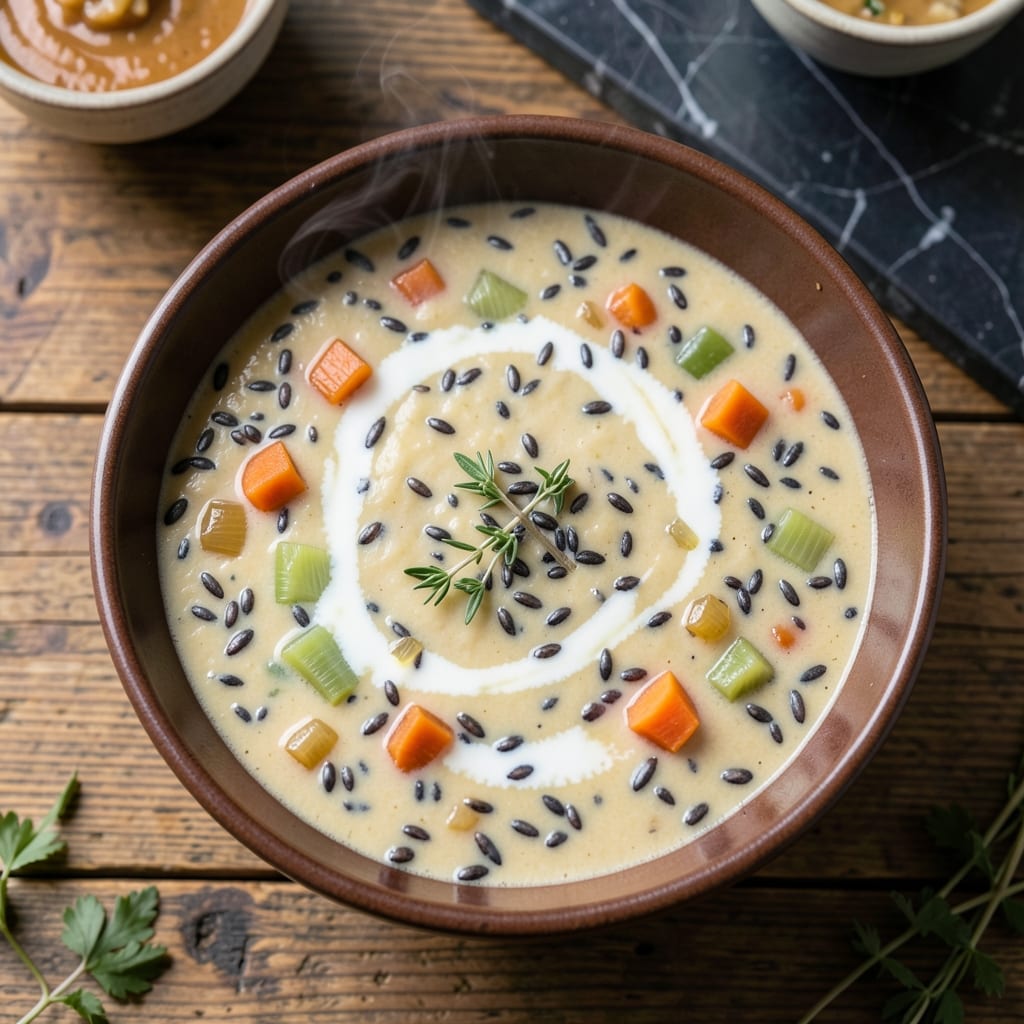 Cream of Wild Rice Soup Recipe Minnesota: Northwoods Creaminess With Foraged Grains Cream of Wild Rice Soup Recipe Minnesota: Northwoods Creaminess With Foraged Grains