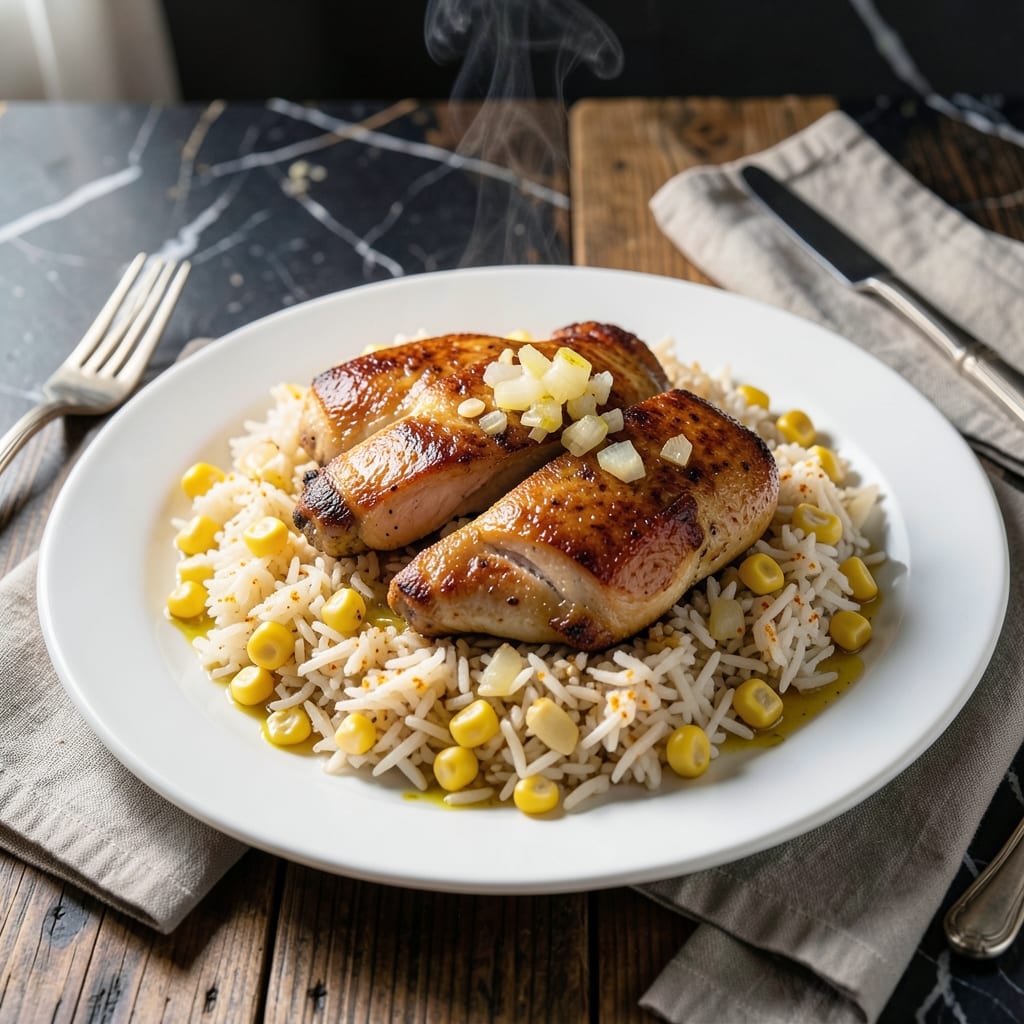 Chicken Corn and Rice Recipe: One-Pot Comfort with Sweet Kernels