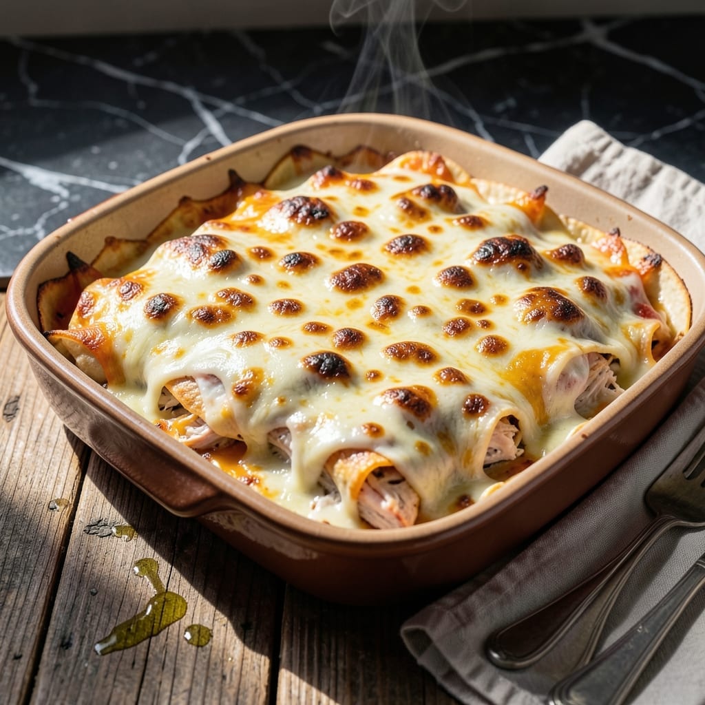 Chicken Tortilla Bake Recipe: Cheesy Layers With Southwestern Flair