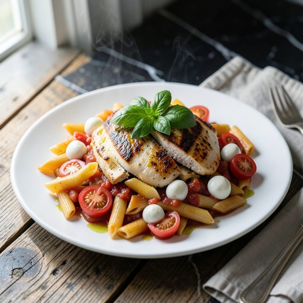 Chicken Caprese Pasta Recipe: Fresh Basil and Tomato Harmony