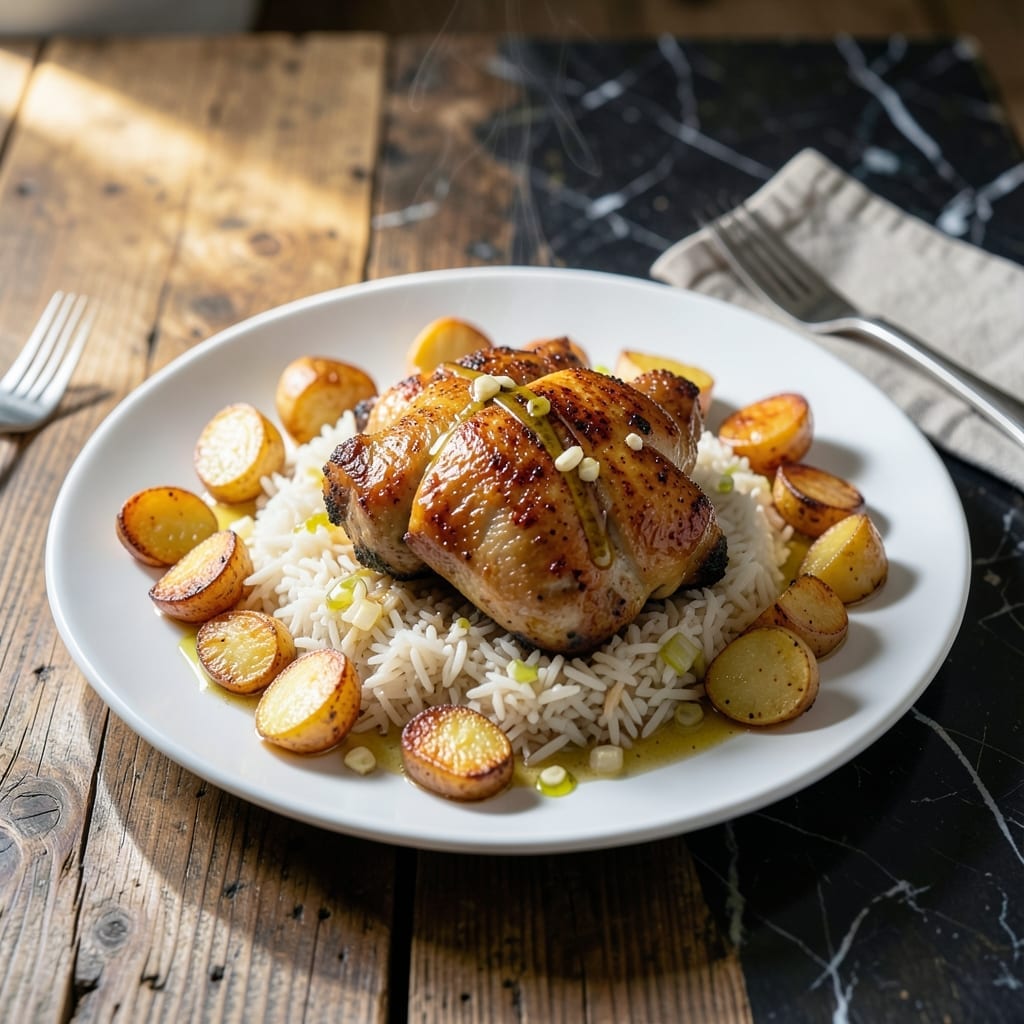 Chicken Rice and Potatoes Recipe: One-Pan Savory Harmony