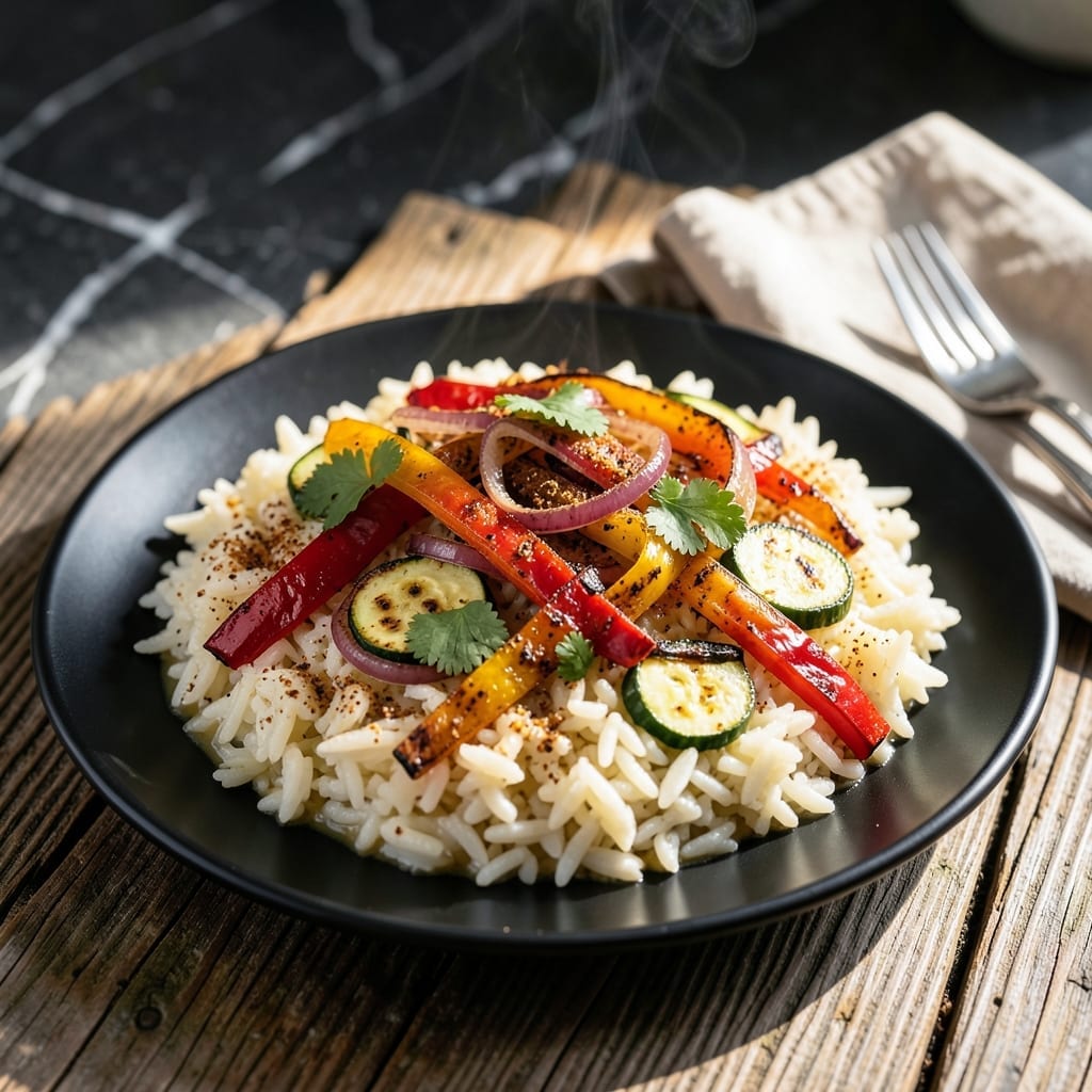 BBQ Rice Recipe: Smoky Charred Flavors Over Fluffy Grains