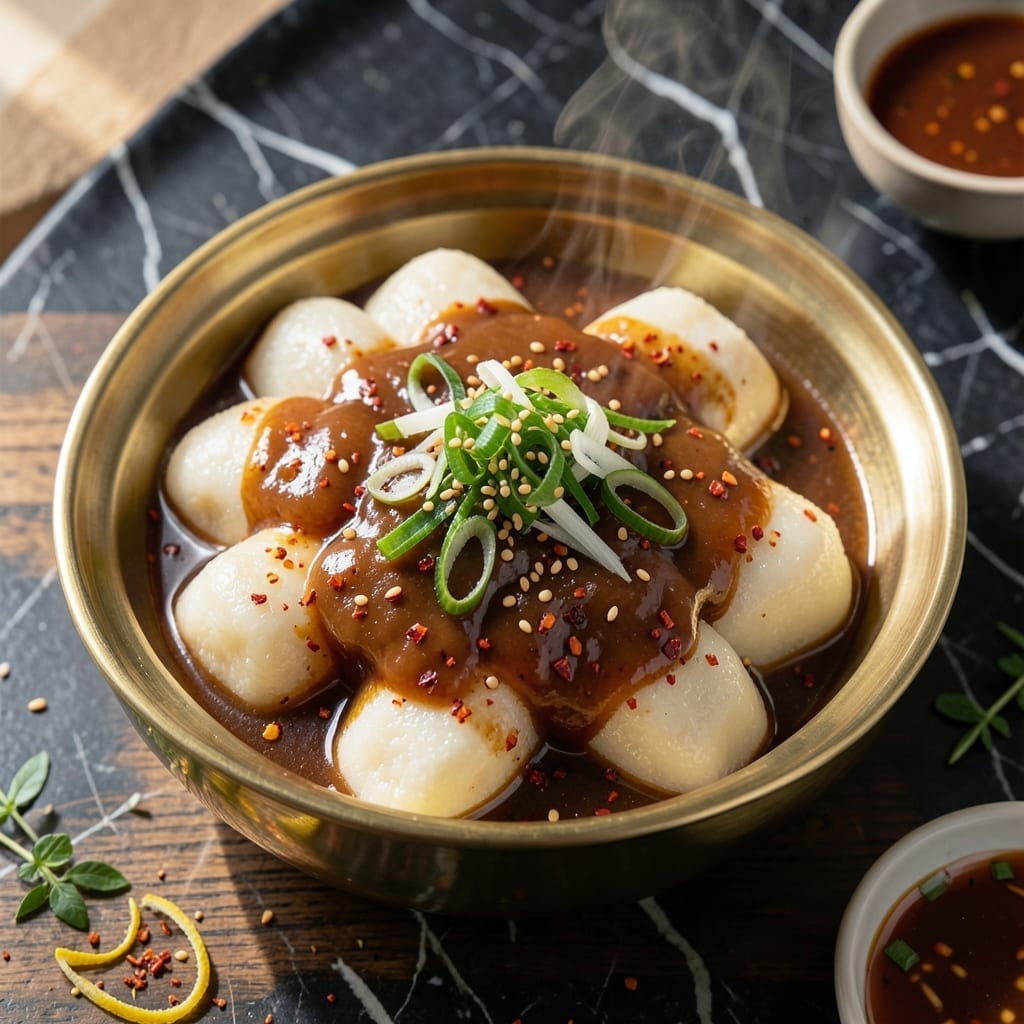 Korean Sticky Rice Cake Recipe: Chewy Pillows With Sweet and Spicy Glaze
