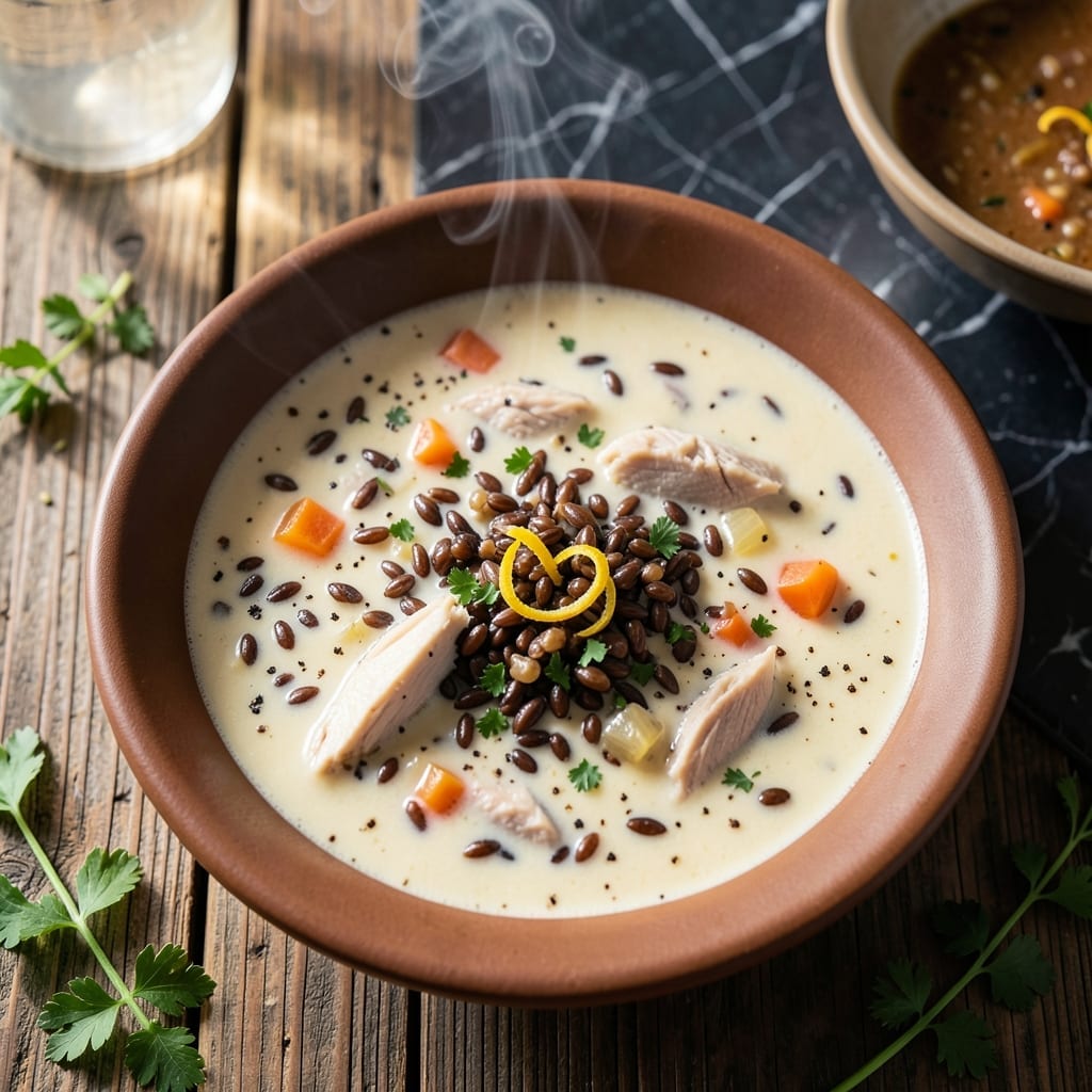 Cream of Turkey and Wild Rice Soup Recipe: Velvety Broth With Nutty Grains