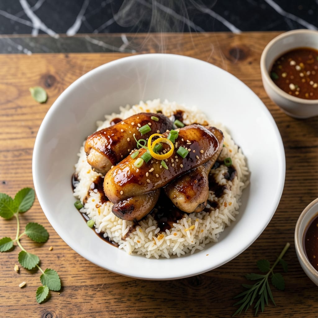 Steam Chicken Rice Cooker Recipe: Effortless Tender Bites Over Fluffy Grains