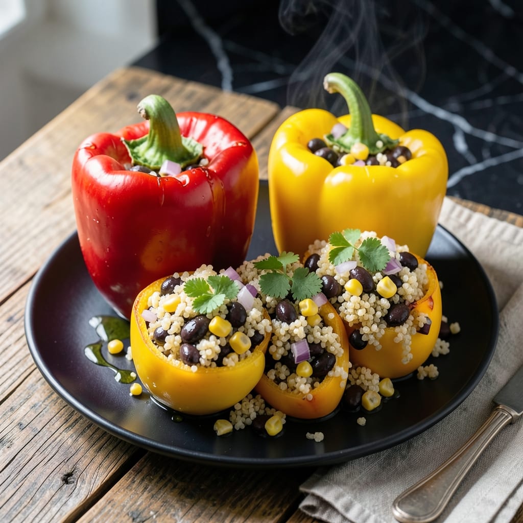 Stuffed Peppers No Rice Recipe: Quinoa-Filled Savory Delight