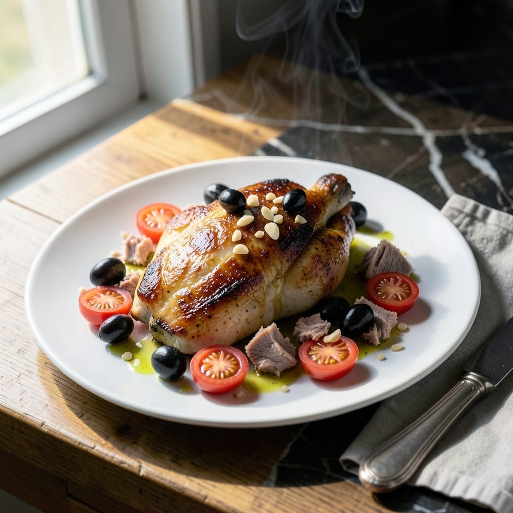 Chicken Tuna Recipe: Mediterranean Fusion in One Skillet Chicken Tuna Recipe: Mediterranean Fusion in One Skillet
