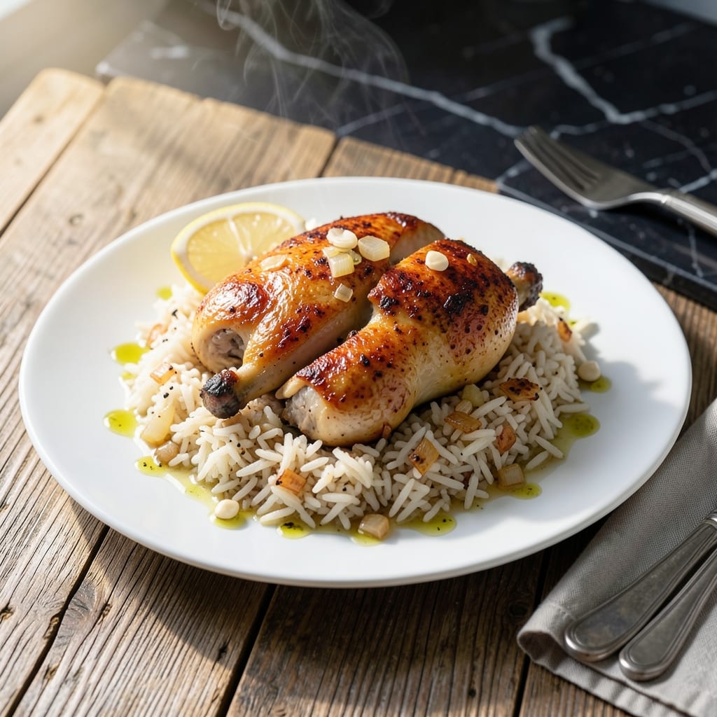 Baked Chicken and Rice Pilaf Recipe: One-Pan Savory Simplicity
