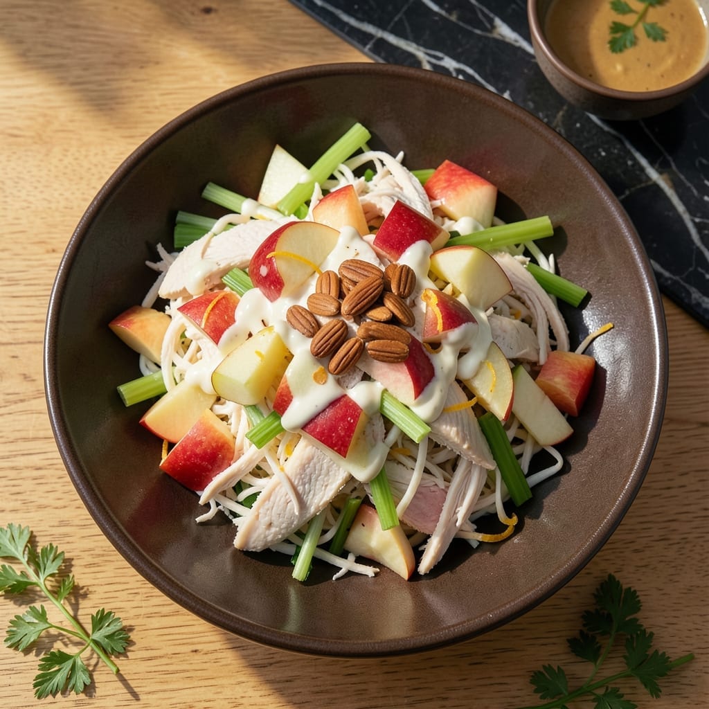 Dinner Chicken Salad Recipe: Crisp Apples and Toasted Almonds Dinner Chicken Salad Recipe: Crisp Apples and Toasted Almonds