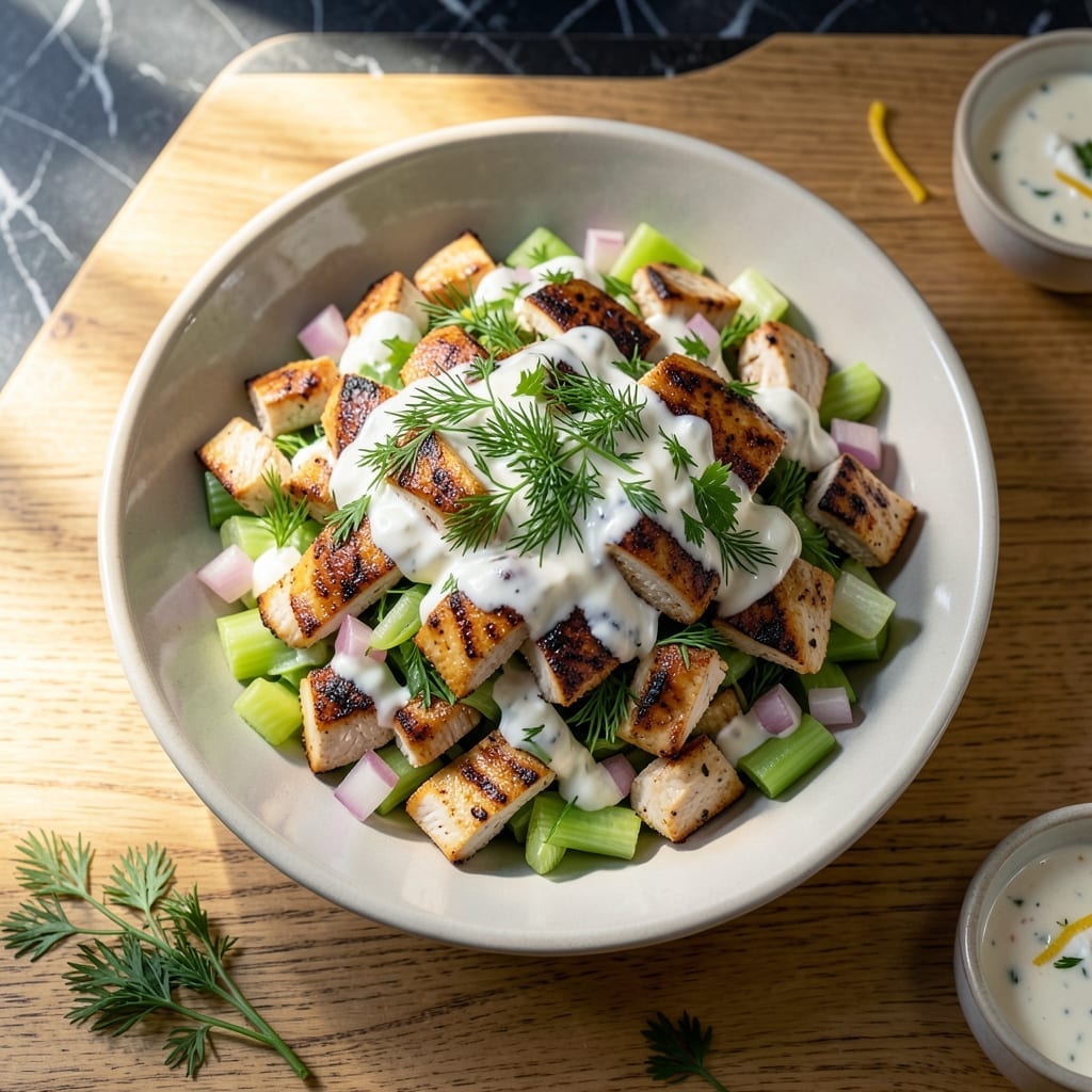 Chicken Salad Recipe With Leftover Grilled Chicken: Bright Herbs and Crunchy Veggies Chicken Salad Recipe With Leftover Grilled Chicken: Bright Herbs and Crunchy Veggies