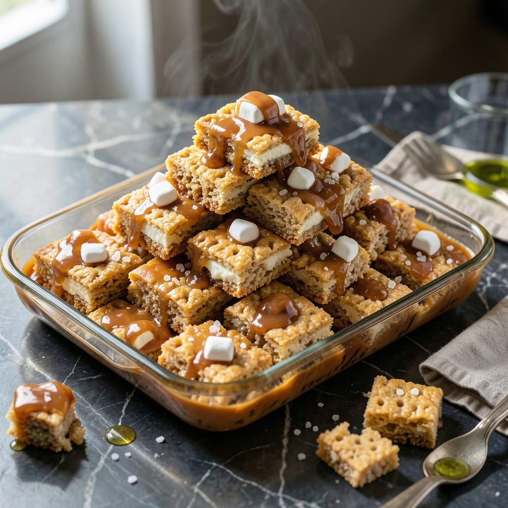 Gourmet Rice Krispie Treats Recipe: Buttery Crunch With Sea Salt Finish Gourmet Rice Krispie Treats Recipe: Buttery Crunch With Sea Salt Finish