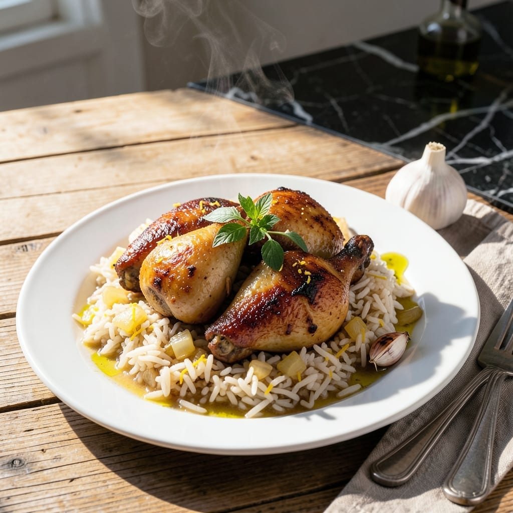 Greek Chicken and Rice Recipe: Lemon-Herb Infused One-Pot Meal Greek Chicken and Rice Recipe: Lemon-Herb Infused One-Pot Meal