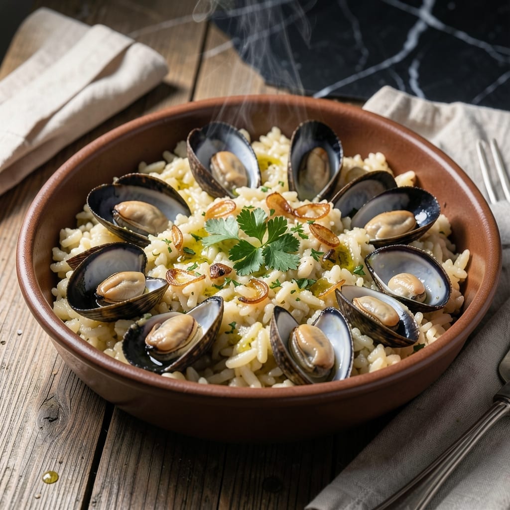 Italian Baked Rice and Clams Recipe: Coastal Flavor in Every Bite
