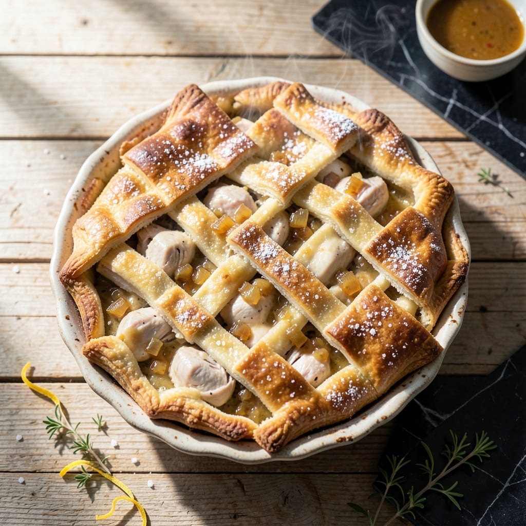 Chicken Pie Recipe: Double Crust Savory Indulgence
